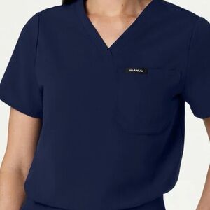 Jaanuu Women's Classic Navy Short Sleeve Top